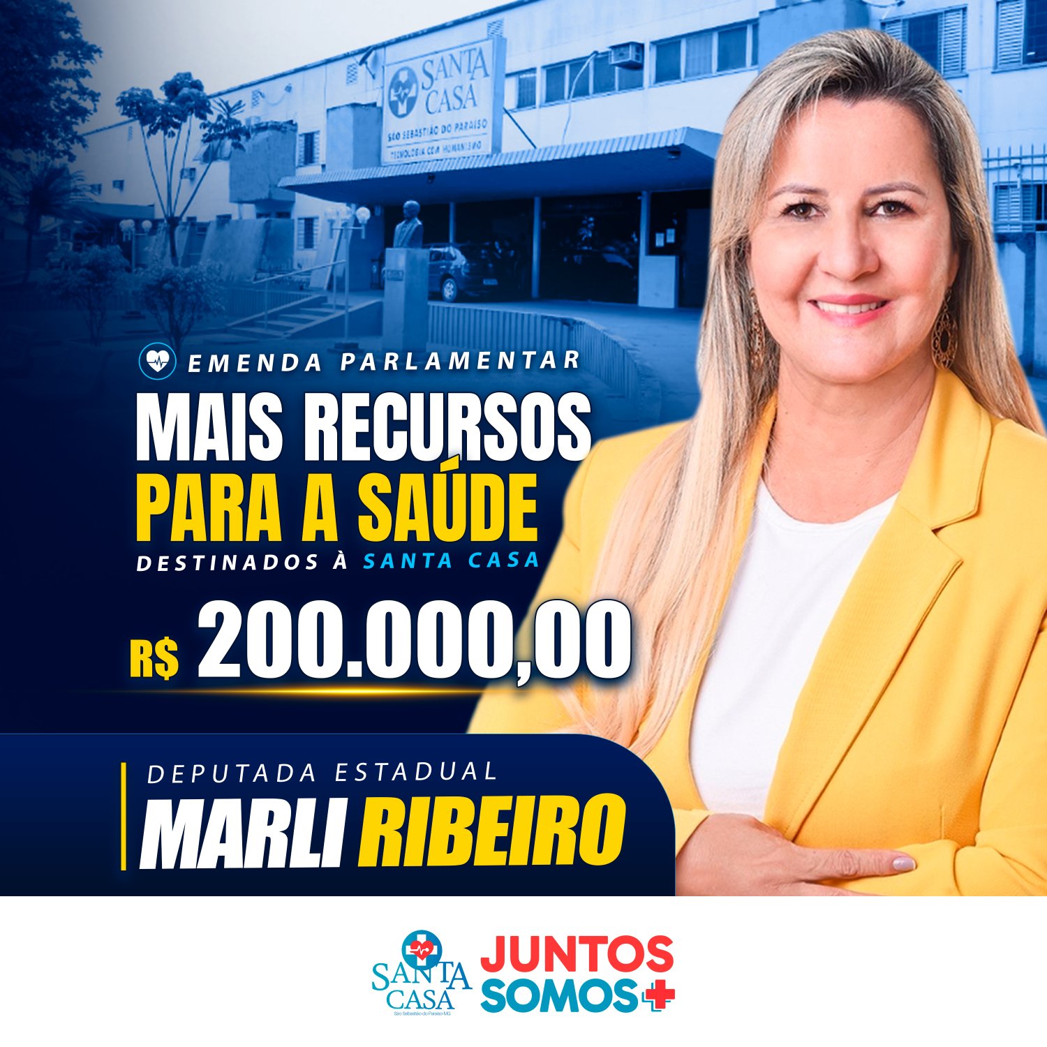 Mais recursos para a saúde!