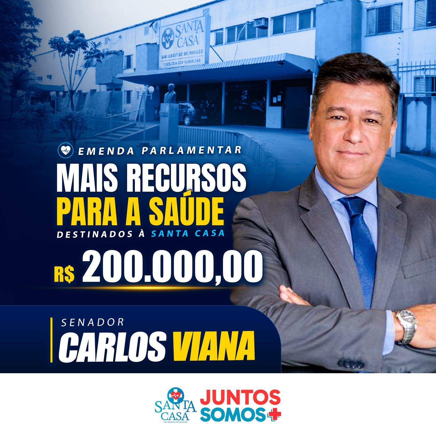 Mais recursos para a saúde!
