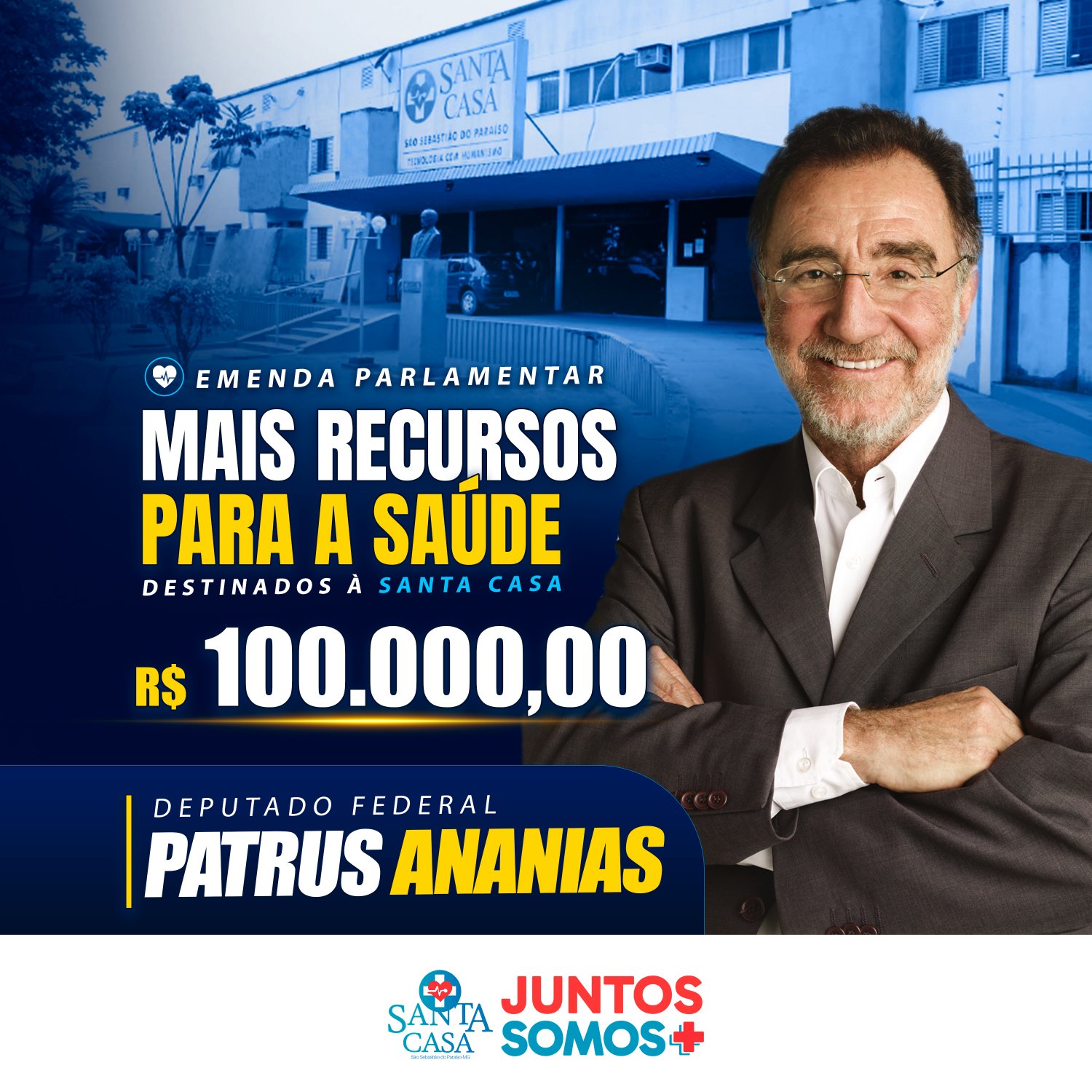 Mais recursos para a saúde!